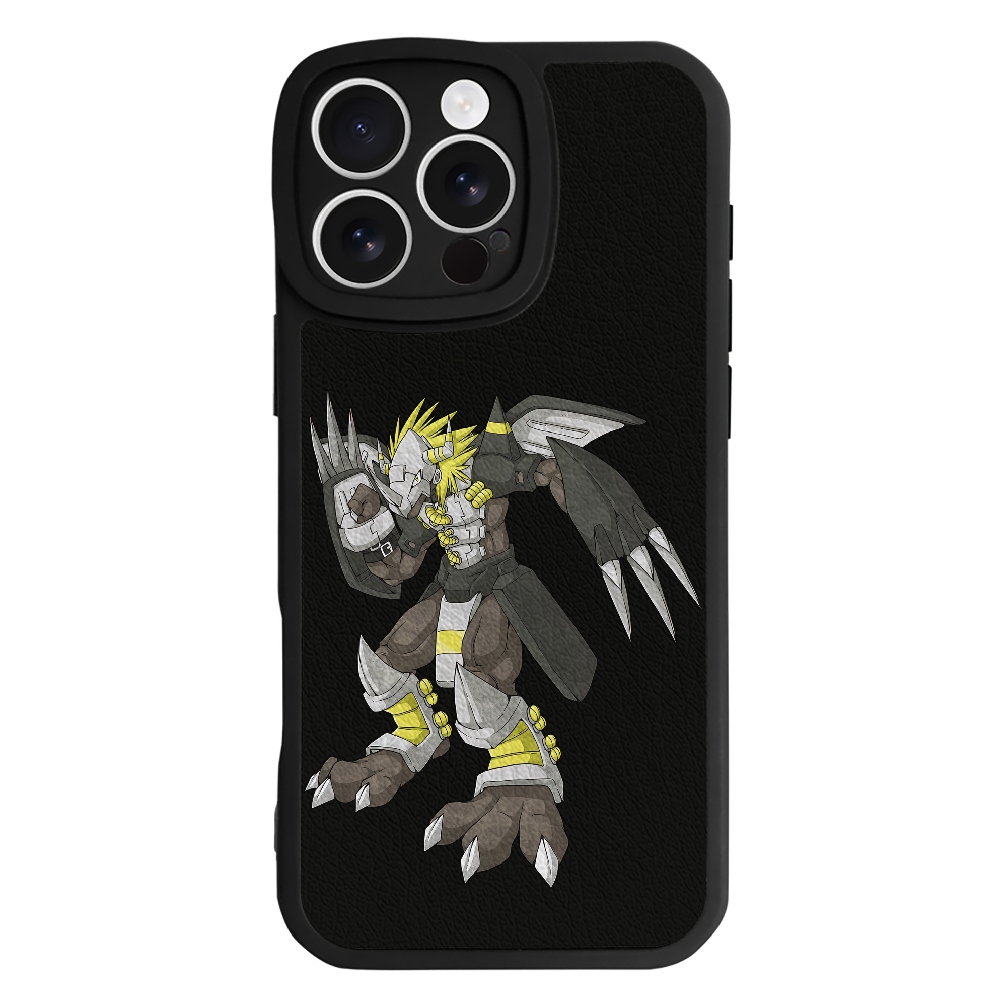 （画像用） Digimon デジタルモンスター/デジモン 【iPhone 16シリーズ対応】シリコンスマホケース（レザー調） 材質：シリコン